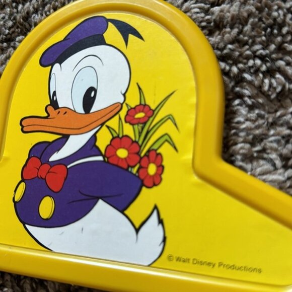 Vintage Set of Walt Disney Kids Plastic Hangers Mickey, Minnie, Donald - Picture 10 of 12